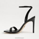 jp Sam Edelman 女性 オーキッドストラップヒール ブラックパテント 4NFV0P800 履物 - Image 4