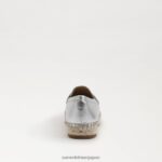 jp Sam Edelman 女性 カイ エスパドリーユ フラット ローファー ソフトシルバー 4NFV0P203 履物 - Image 5
