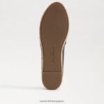 jp Sam Edelman 女性 カイ エスパドリーユ フラット ローファー 黒い革 4NFV0P202 履物 - Image 6