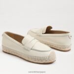 jp Sam Edelman 女性 カイ エスパドリーユ フラット ローファー モダンなアイボリー 4NFV0P201 履物 - Image 7
