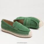 jp Sam Edelman 女性 カイ エスパドリーユ フラット ローファー タイムグリーン 4NFV0P204 履物 - Image 7