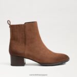 jp Sam Edelman 女性 カイティ アンクルブーティ ウォルナットブラウン 4NFV0P833 履物 - Image 2