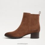 jp Sam Edelman 女性 カイティ アンクルブーティ ウォルナットブラウン 4NFV0P833 履物 - Image 4