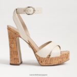 jp Sam Edelman 女性 カイナ プラットフォームサンダル モダンなアイボリー 4NFV0P511 履物 - Image 2