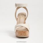 jp Sam Edelman 女性 カイナ プラットフォームサンダル モダンなアイボリー 4NFV0P511 履物 - Image 3