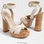 jp Sam Edelman 女性 カイナ プラットフォームサンダル モダンなアイボリー 4NFV0P511 履物 - Image 7