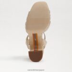 jp Sam Edelman 女性 カイナ プラットフォームサンダル 天然マルチラフィア 4NFV0P510 履物 - Image 6