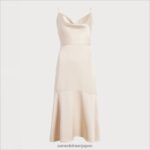 jp Sam Edelman 女性 カウルネックミディドレス ベージュエクリュ 4NFV0P1107 衣服 - Image 5