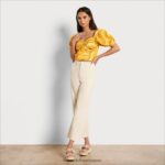 jp Sam Edelman 女性 カレン半袖トップ ワームアプリコット 4NFV0P1216 衣服