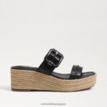 jp Sam Edelman 女性 カーソン エスパドリーユ ウェッジ サンダル 黒 4NFV0P352 履物 - Image 2