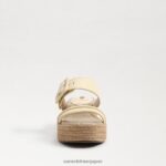jp Sam Edelman 女性 カーソン エスパドリーユ ウェッジ サンダル 漂白小麦 4NFV0P351 履物 - Image 3