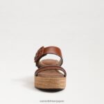 jp Sam Edelman 女性 カーソン エスパドリーユ ウェッジ サンダル 濃厚なコニャック 4NFV0P353 履物 - Image 3