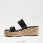 jp Sam Edelman 女性 カーソン エスパドリーユ ウェッジ サンダル 黒 4NFV0P352 履物 - Image 4