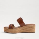 jp Sam Edelman 女性 カーソン エスパドリーユ ウェッジ サンダル 濃厚なコニャック 4NFV0P353 履物 - Image 4