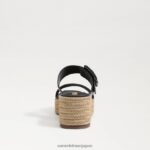 jp Sam Edelman 女性 カーソン エスパドリーユ ウェッジ サンダル 黒 4NFV0P352 履物 - Image 5