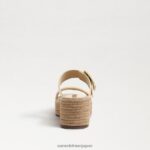 jp Sam Edelman 女性 カーソン エスパドリーユ ウェッジ サンダル 漂白小麦 4NFV0P351 履物 - Image 5