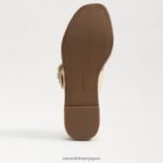 jp Sam Edelman 女性 カーソン エスパドリーユ ウェッジ サンダル 漂白小麦 4NFV0P351 履物 - Image 6