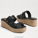 jp Sam Edelman 女性 カーソン エスパドリーユ ウェッジ サンダル 黒 4NFV0P352 履物 - Image 7