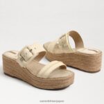 jp Sam Edelman 女性 カーソン エスパドリーユ ウェッジ サンダル 漂白小麦 4NFV0P351 履物 - Image 7