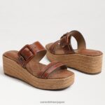 jp Sam Edelman 女性 カーソン エスパドリーユ ウェッジ サンダル 濃厚なコニャック 4NFV0P353 履物 - Image 7