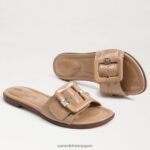 jp Sam Edelman 女性 ガイジ スライドサンダル アーモンド 4NFV0P29 履物 - Image 7