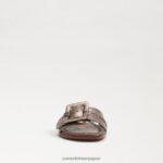 jp Sam Edelman 女性 ガイジ スライドサンダル ピューター 4NFV0P27 履物 - Image 3