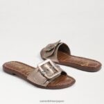 jp Sam Edelman 女性 ガイジ スライドサンダル ピューター 4NFV0P27 履物 - Image 7