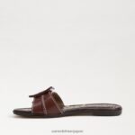 jp Sam Edelman 女性 ガイジ スライドサンダル メープルバーボン 4NFV0P25 履物 - Image 4