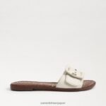 jp Sam Edelman 女性 ガイジ スライドサンダル モダンなアイボリー 4NFV0P24 履物 - Image 2