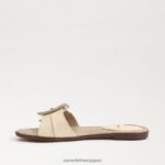 jp Sam Edelman 女性 ガイジ スライドサンダル 漂白小麦 4NFV0P32 履物 - Image 4