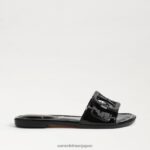 jp Sam Edelman 女性 ガイジ スライドサンダル 黒 4NFV0P28 履物 - Image 2