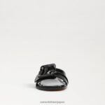 jp Sam Edelman 女性 ガイジ スライドサンダル 黒 4NFV0P28 履物 - Image 3