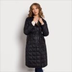 jp Sam Edelman 女性 キルティングフェイクファー裏地付きトレンチコート 黒 4NFV0P1279 衣服