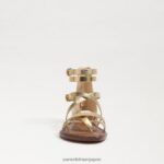 jp Sam Edelman 女性 ギブスグラディエーターサンダル アンバーゴールド 4NFV0P530 履物 - Image 3