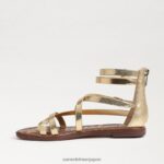 jp Sam Edelman 女性 ギブスグラディエーターサンダル アンバーゴールド 4NFV0P530 履物 - Image 4