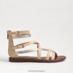 jp Sam Edelman 女性 ギブスグラディエーターサンダル 天然砂 4NFV0P529 履物 - Image 2