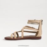 jp Sam Edelman 女性 ギブスグラディエーターサンダル 天然砂 4NFV0P529 履物 - Image 4