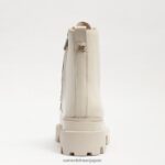 jp Sam Edelman 女性 ギャレットプラットフォームコンバットブーツ モダンなアイボリーレザー 4NFV0P625 履物 - Image 5