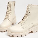 jp Sam Edelman 女性 ギャレットプラットフォームコンバットブーツ モダンなアイボリーレザー 4NFV0P625 履物 - Image 7