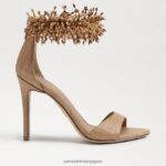 jp Sam Edelman 女性 ギリー ビーズ アンクルストラップ ヒール バフタン 4NFV0P603 履物 - Image 2