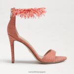 jp Sam Edelman 女性 ギリー ビーズ アンクルストラップ ヒール スタッコピンク 4NFV0P605 履物 - Image 2