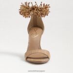 jp Sam Edelman 女性 ギリー ビーズ アンクルストラップ ヒール バフタン 4NFV0P603 履物 - Image 3
