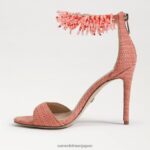 jp Sam Edelman 女性 ギリー ビーズ アンクルストラップ ヒール スタッコピンク 4NFV0P605 履物 - Image 4