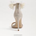 jp Sam Edelman 女性 ギリー ビーズ アンクルストラップ ヒール 砂 4NFV0P604 履物 - Image 5