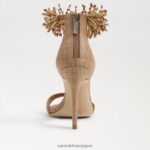 jp Sam Edelman 女性 ギリー ビーズ アンクルストラップ ヒール バフタン 4NFV0P603 履物 - Image 5