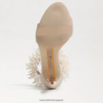 jp Sam Edelman 女性 ギリー ビーズ アンクルストラップ ヒール 砂 4NFV0P604 履物 - Image 6
