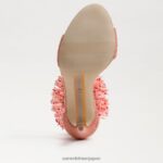jp Sam Edelman 女性 ギリー ビーズ アンクルストラップ ヒール スタッコピンク 4NFV0P605 履物 - Image 6