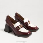 jp Sam Edelman 女性 クインシーブロックヒールローファー シラー/モダンアイボリー 4NFV0P629 履物