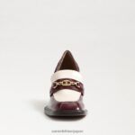 jp Sam Edelman 女性 クインシーブロックヒールローファー シラー/モダンアイボリー 4NFV0P629 履物 - Image 3