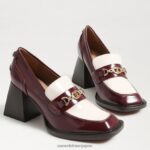 jp Sam Edelman 女性 クインシーブロックヒールローファー シラー/モダンアイボリー 4NFV0P629 履物 - Image 7